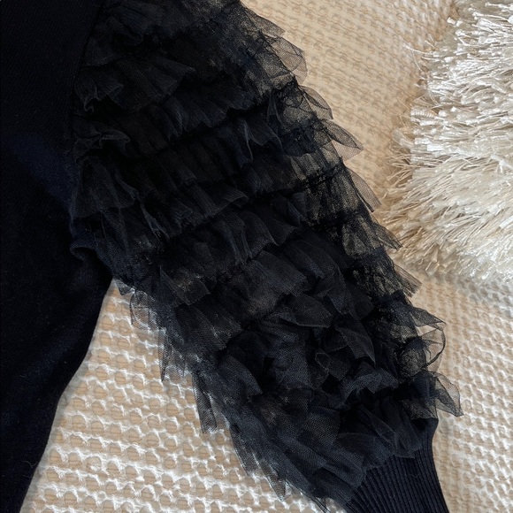 CeCe Black Knit Top - Picture 5 of 8